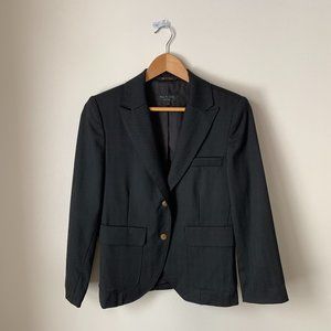 Rag and Bone Black Wool Blazer Size 8